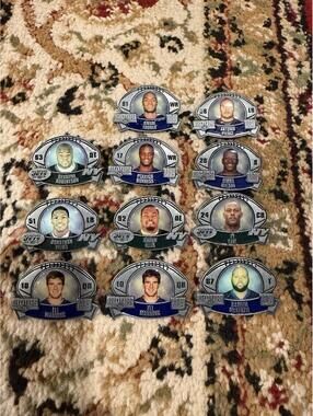 LOT OF 11 NY GIANTS/JETS NY ACTIVA PINS ELI Manning Wilson Law McKenzie Ellis
